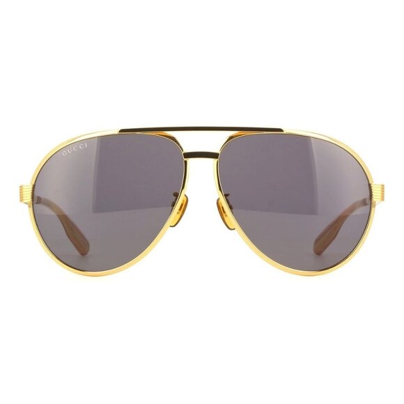New GUCCI Gold Aviator GG1513S 001 Sunglasses Women - Picture 2 of 3